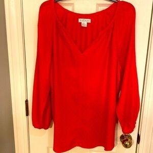 NWOT Beautiful red Velvet top size large ❤️​